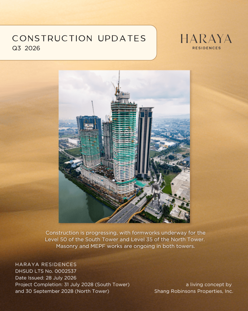 Haraya Residences Construction Update: Q3 2026